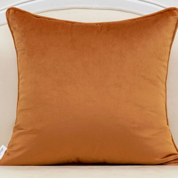 Vintage Floral  Leaf Velvet Decorative Velvet Throw Pillow Cover 18x18 - Picture 2 of 6